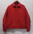 画像1: 〜90's ビンテージ【ラルフローレン】【RALPH LAUREN】【赤】コットン【スウィングトップ】【ジップアップブルゾン】【サイズM】  (1)