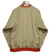 画像3: 90's【USA製】ビンテージ【PM SPORTS】【ベージュｘ赤リブ】【クロスネック】プルオーバー【裏地フリース】【サイズL】  (3)