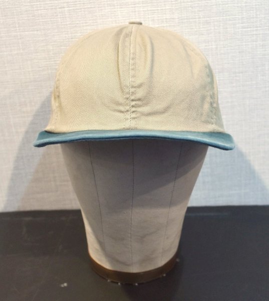 画像3: 90's~【USA製】【ビンテージ】【ベージュ×ツバ緑】BBキャップ【ベースボールキャップ】フリーサイズ  (3)