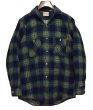 画像1: 70's【USA製】【ビンテージ】【FIVE BROTHER】【ファイブブラザー】紺×緑【チェック柄】【ネルシャツ】フランネルシャツ【US15】  (1)