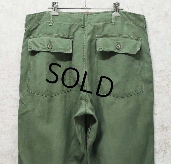 画像5: 【60's】【米軍実物】【ビンテージ】【U.S.ARMY】OG107【UFOボタン】Wステッチ【ボタンフライ】【ベイカーパンツ】【ユーティリティパンツ】【38ｘ31】  (5)