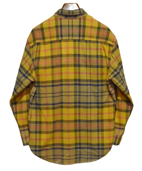画像3: 90's~【ビンテージ】【オールドギャップ】【GAP】オレンジ【チェック柄】【ネルシャツ】フランネルシャツ【BDシャツ】【サイズL】  (3)