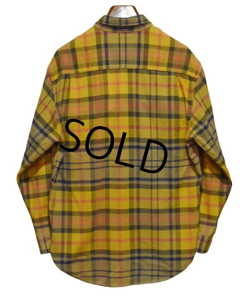 画像3: 90's~【ビンテージ】【オールドギャップ】【GAP】オレンジ【チェック柄】【ネルシャツ】フランネルシャツ【BDシャツ】【サイズL】  (3)
