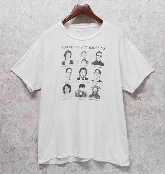 画像4: 【ビンテージ】【 KNOW YOUR KEANUS】白【キアヌ・リーヴス】プリント【Tシャツ】 サイズXL  (4)