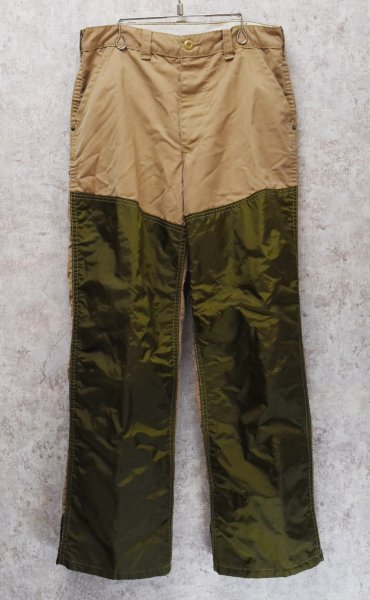 画像1: ビンテージ【SAFTBAK】【サフトバック】ベージュxオリーブ ハンティングパンツ 【W32程度】  (1)