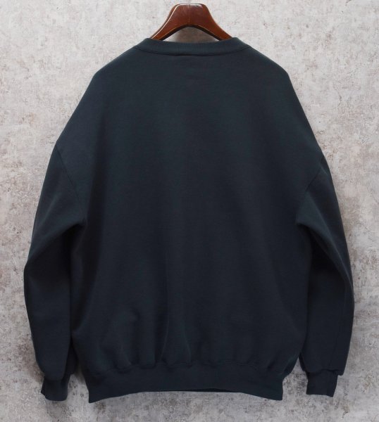 画像3: 90's【USA製】【RUSSELL】ラッセル 【ビンテージ】ダークグリーン 前V【無地】【スウェット】【サイズXXL】  (3)