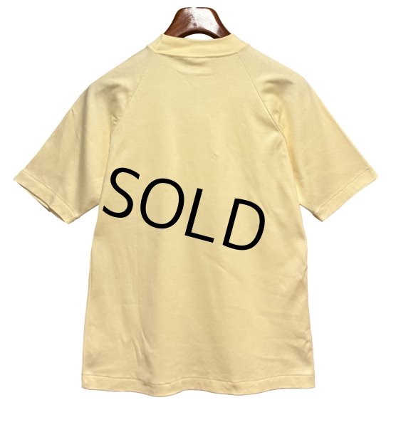 画像3: 【USA製】 ビンテージ【ROBERT BRUCE】【ロバートブルース】【ライトイエロー】【無地】【ポケット付き】【Tシャツ】【サイズM】  (3)