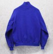 画像4: 90's【USA製】【RUSSELL】ラッセル 【ビンテージ】青 前V【無地】【ハイネックスウェット】【サイズXL】  (4)