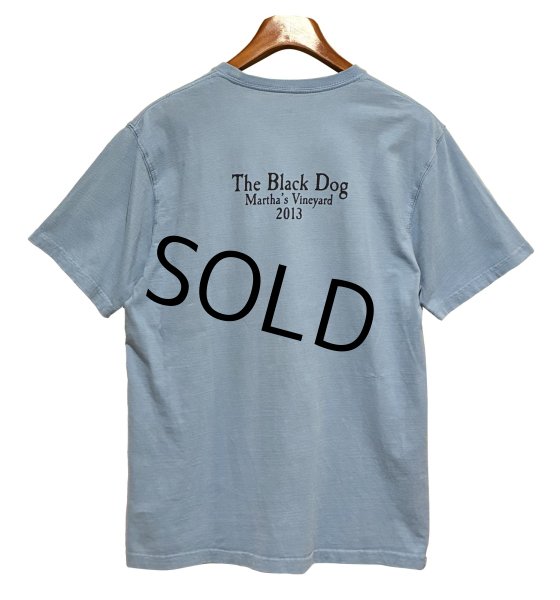 画像3: 【ビンテージ】【The Black Dog】ブラックドッグ【青】【犬プリント】【Tシャツ】【サイズS】  (3)