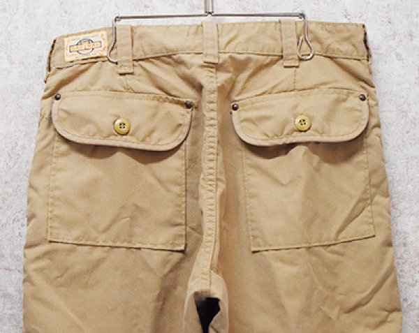画像4: ビンテージ【SAFTBAK】【サフトバック】ベージュxオリーブ ハンティングパンツ 【W32程度】  (4)