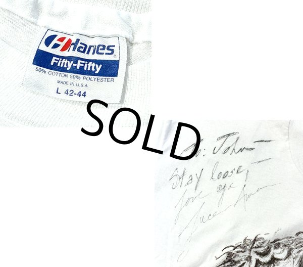 画像2: 【90's】【USA製】【ビンテージ】【Hanes】ヘインズ【LUCE AMEN】【白】【バンド】【Tシャツ】【サイズL】  (2)
