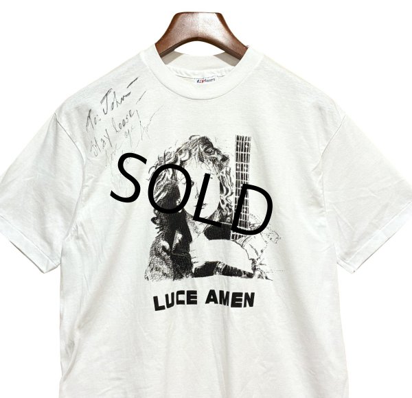 画像1: 【90's】【USA製】【ビンテージ】【Hanes】ヘインズ【LUCE AMEN】【白】【バンド】【Tシャツ】【サイズL】  (1)
