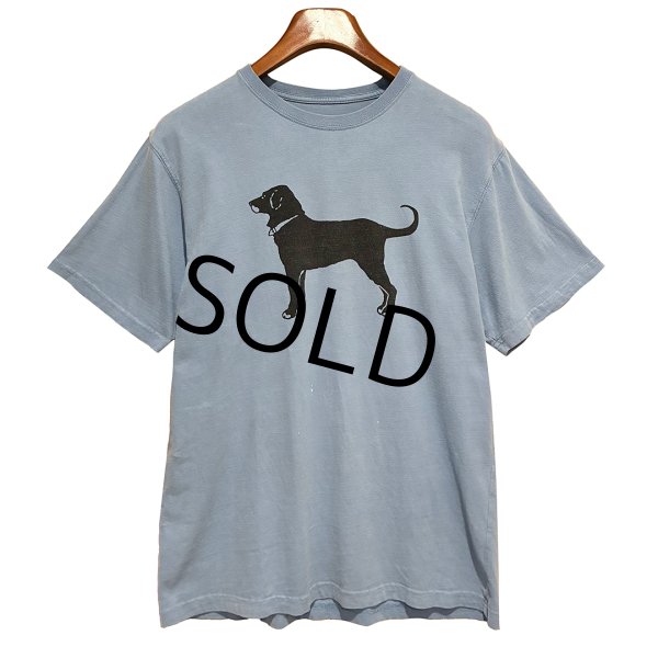 画像1: 【ビンテージ】【The Black Dog】ブラックドッグ【青】【犬プリント】【Tシャツ】【サイズS】  (1)