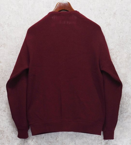 画像3: 80's ＵＳＡ製【ビンテージ】アーニー【ARNIE】【エンジ】【アクリルカーディガン】【サイズL】  (3)