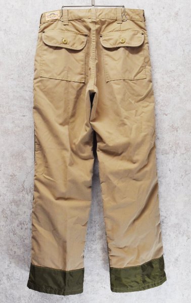 画像5: ビンテージ【SAFTBAK】【サフトバック】ベージュxオリーブ ハンティングパンツ 【W32程度】  (5)