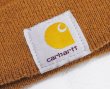 画像2: 【ビンテージ】【carhartt】【カーハート】【ブラウン】【ロゴ】 【ニットキャップ】ビーニー 【ニット帽】   (2)