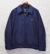 画像1: 【ビンテージ】【ラルフローレン】【POLO RALPH LAUREN】【紺ｘ裏地紺格子柄】ジップアップ【ブルゾン】スウィングトップ【サイズＸＬ】  (1)