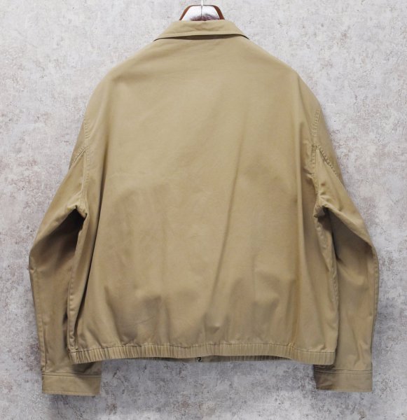 画像4: ~90's【RALPH LAUREN】【ラルフローレン】【ベージュ×裏地チェック】【コットンジャケット】【ジップアップコート】【サイズXXL】  (4)