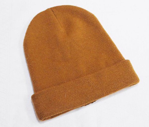 画像3: 【ビンテージ】【carhartt】【カーハート】【ブラウン】【ロゴ】 【ニットキャップ】ビーニー 【ニット帽】   (3)