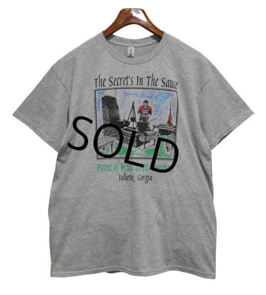 画像1: ビンテージ【GILDAN】【ギルダン】the secret's in the sauce【グレー】【おじさん】料理【Tシャツ】【サイズL】  (1)