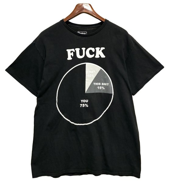 画像1: ビンテージ【Spencer's】スペンサーズ FUCK ~【黒】Tシャツ【サイズL】  (1)