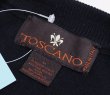 画像2: 【イタリー製】【Toscano】トスカーノ【黒ｘグレー】メリノウールｘアクリル【アーガイル】 Ｖネックセーター【サイズＭ】  (2)