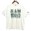 画像1: ビンテージ【ジャージーズ】【JERZEES】ILLINOIS NAUVOO プリント【白】【Ｔシャツ】【サイズXL】  (1)