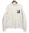 画像1: USA製【MV Sport】エムブイスポーツ ビンテージ【HOOD COLLEGE】フッドカレッジ【グレー】【モックネックロンT】【サイズXL】  (1)