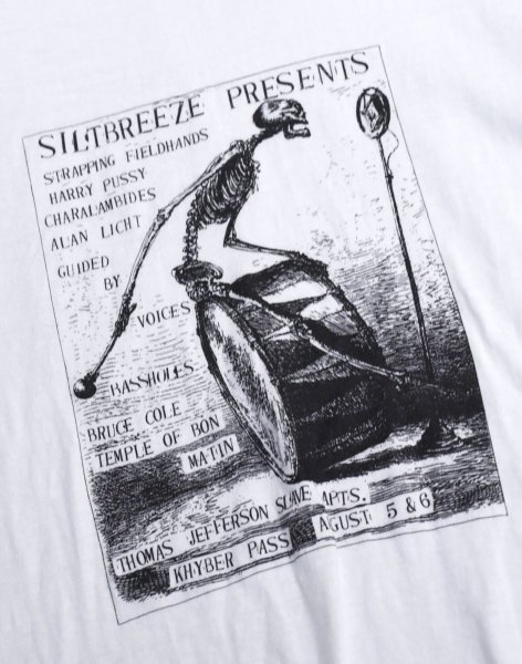 画像3: 90's~【USA製】 ビンテージ【FRUIT OF THE LOOM 】フルーツオブザルーム【siltbreeze presents】骸骨【白】【 Tシャツ】【サイズM】  (3)