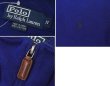 画像2: ビンテージ【ラルフローレン】POLO RALPH LAUREN【青】【無地】【ハーフジップ】【コットンセーター】【サイズM】   (2)