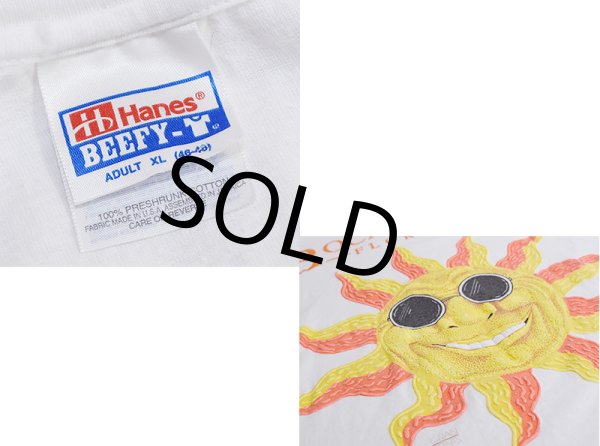 画像2: 【ビンテージ】【Hanes】ヘインズ【BOCA RATON FLORIDA】ボカ・ラトン【太陽】プリント【Tシャツ】【サイズXL】  (2)