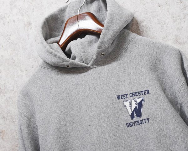 画像3: USA製【ビンテージ】The Cotton Exchange【コットンエクスチェンジ】【west chester univ.】ウェストチェスター大学【グレー】【カレッジパーカー】【サイズM】  (3)