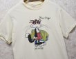 画像1: 【80's〜】【USA製】【ビンテージ】【Hanes】ヘインズ【San Diego】サンディエゴ【ライトイエロー】猫 プリント【Tシャツ】【サイズM】  (1)