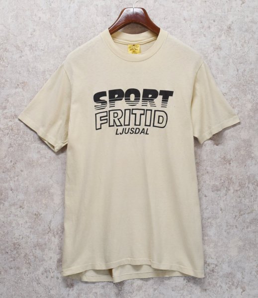 画像1: 【USA製】【ビンテージ】【Golden Hi-Cru】ゴールデン・ハイクルー【SPORT FRITID】【ライトベージュ】【Tシャツ】【サイズL】  (1)