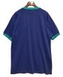 画像4: 程度良好!!【USA製】【ビンテージ】WINDSOR SHIRT【紺ｘエメラルド】【リンガーＴシャツ】【サイズL】  (4)