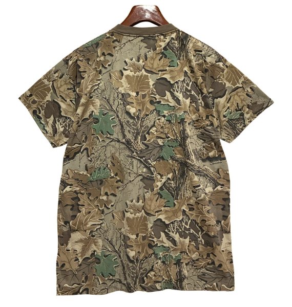 画像4: USA製 ビンテージ【ACE SPORTS WEAR】リアルツリーカモ advantage camo【カモ柄】【ヘンリーネックTシャツ】 L程度  (4)