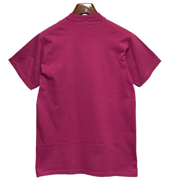 画像3: 【USA製】ビンテージ【L.L.Bean xラッセル】別注【赤紫】無地【ポケット付き】【Tシャツ】【サイズS】  (3)