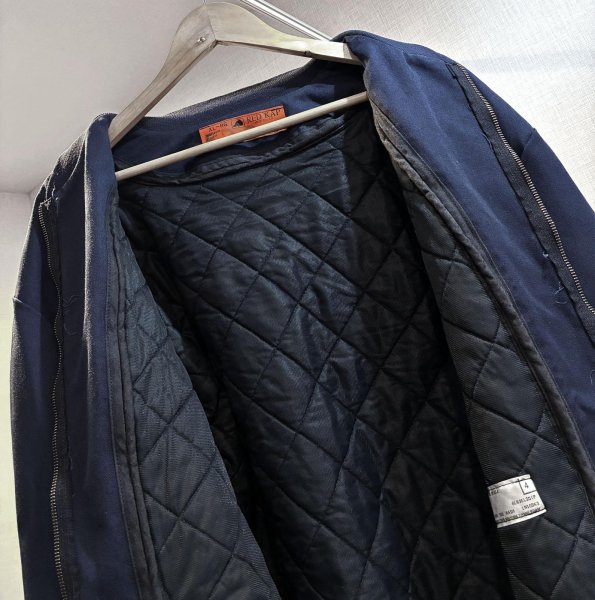 画像3: 【USA製】ビンテージ【RED KAP】レッドキャップ ライナー付き【紺】【ジップアップワークブルゾン】【サイズXL-R】   (3)