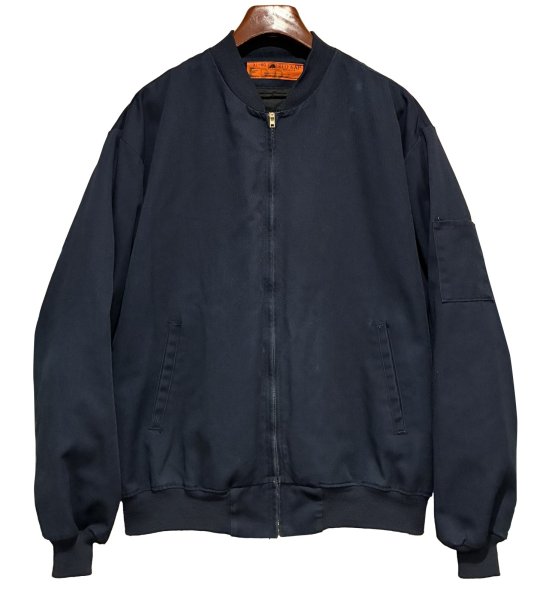 画像1: 【USA製】ビンテージ【RED KAP】レッドキャップ ライナー付き【紺】【ジップアップワークブルゾン】【サイズXL-R】   (1)