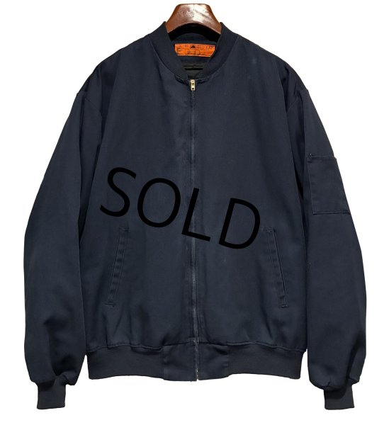 画像1: 【USA製】ビンテージ【RED KAP】レッドキャップ ライナー付き【紺】【ジップアップワークブルゾン】【サイズXL-R】   (1)