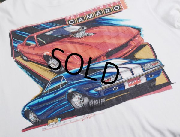 画像4: 【90's~】【USA製】【ビンテージ】【Hanes】ヘインズ【CAMARO】カマロ【白】車 イラスト【Tシャツ】【サイズL】  (4)