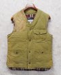 画像1: ビンテージ【Ralph Lauren】【ラルフローレン】カーキグリーン【ダウンベスト】【裏地赤チェック】ハンティングダウンベスト【サイズS】  (1)
