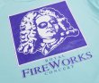 画像3: 【90's】【USA製】【ビンテージ】【Hanes】ヘインズ【バッハ】ROYAL FIREWORKS【水色】【Tシャツ】【サイズL】  (3)