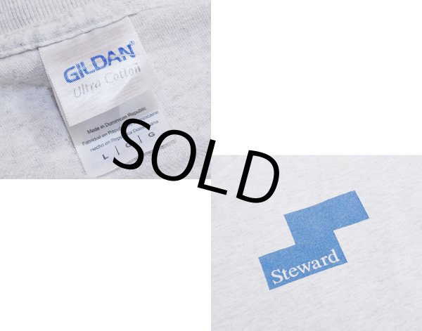 画像2: ビンテージ【GILDAN】【ギルダン】Steward【ライトグレー】【バックプリント付き】【Tシャツ】【サイズL】  (2)