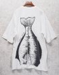 画像5: ビンテージ【BECIK】ヒラメ【白】【前後プリント付き】【Tシャツ】【サイズXL】  (5)
