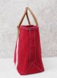 画像4: 程度良好 80's【ビンテージ】L.L.bean【L.L.ビーン】【赤×白】【キャンバス】レザーハンドル【トートバッグ】ビーントート  (4)
