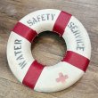 画像1: 【ビンテージ】アンティーク【WATER SAFETY SERVICE】【浮き輪】救命浮輪【装飾品】オブジェ【雑貨】置物  (1)