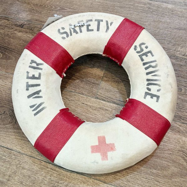 画像3: 【ビンテージ】アンティーク【WATER SAFETY SERVICE】【浮き輪】救命浮輪【装飾品】オブジェ【雑貨】置物  (3)