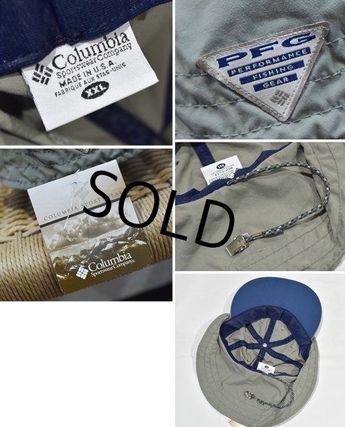 画像2: 新品未使用【USA製】【ビンテージ】【Columbia】コロンビア【flatstalker】【PFG】セージキャップ【帽子】サイズXXL  (2)
