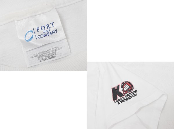 画像3: ビンテージ【port and company】ポート&カンパニー【白】【ヒルズボロ・リレー】【NOLAN REARDON MEMORIAL】ランナーイラスト【Tシャツ】【サイズM】  (3)